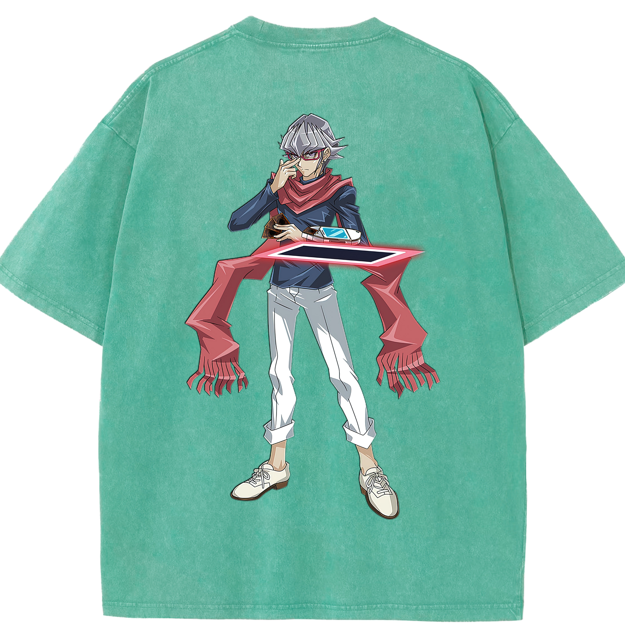 （画像用） 遊☆戯☆王 Yu-Gi-Oh! 綿100% ヴィンテージ風 半袖Tシャツ（背面プリント）